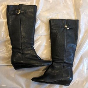 Steve Madden Intyce Black Leather Boots